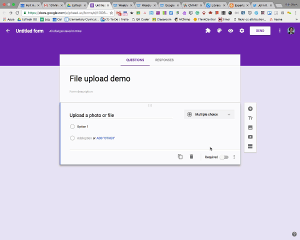 1:1 Readiness Series: Google Forms New Feature - Upload file option  #phsedtech #1PHaSD - Instructional Technology